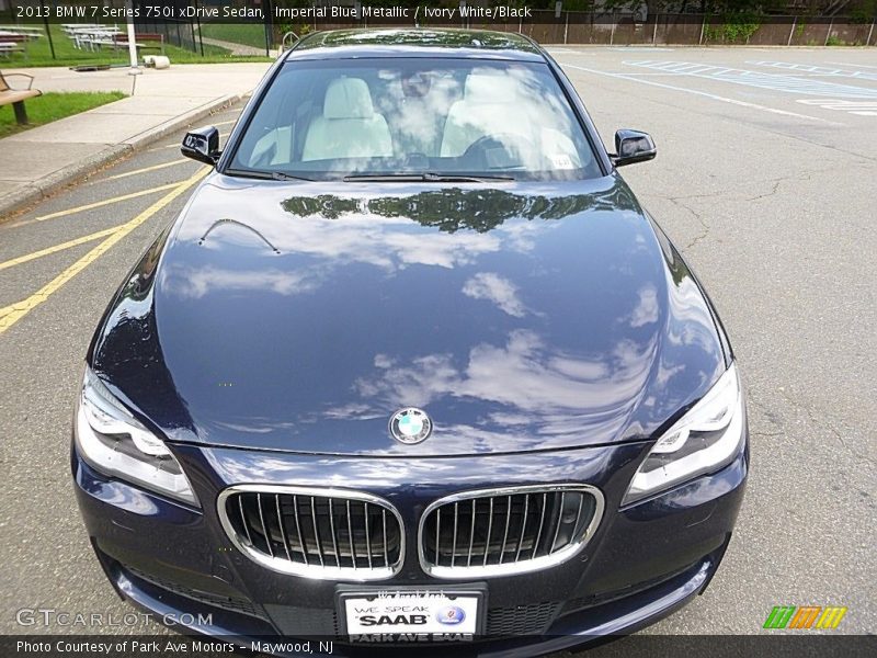 Imperial Blue Metallic / Ivory White/Black 2013 BMW 7 Series 750i xDrive Sedan