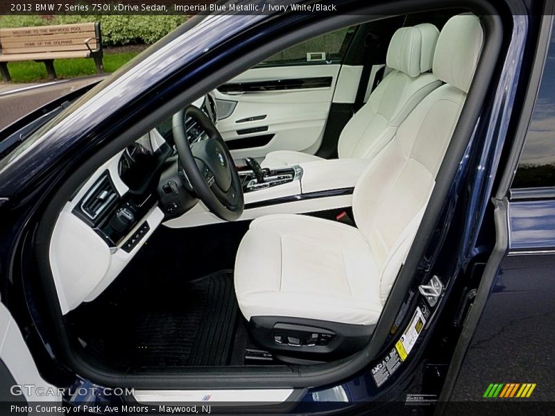 Front Seat of 2013 7 Series 750i xDrive Sedan