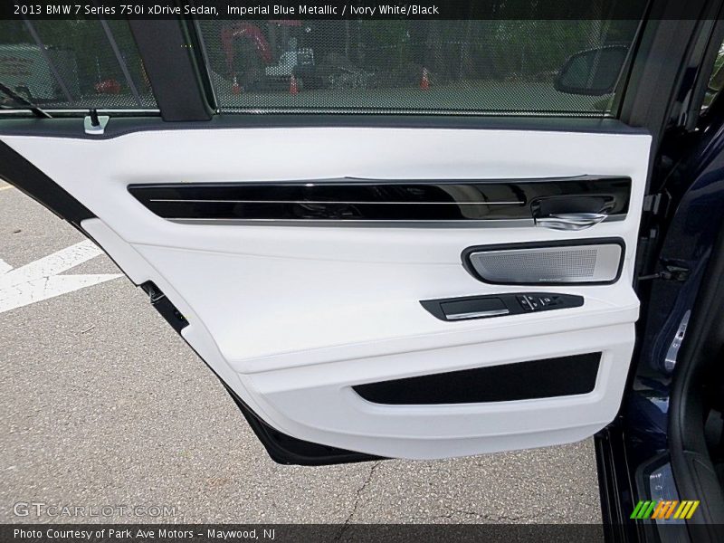 Imperial Blue Metallic / Ivory White/Black 2013 BMW 7 Series 750i xDrive Sedan