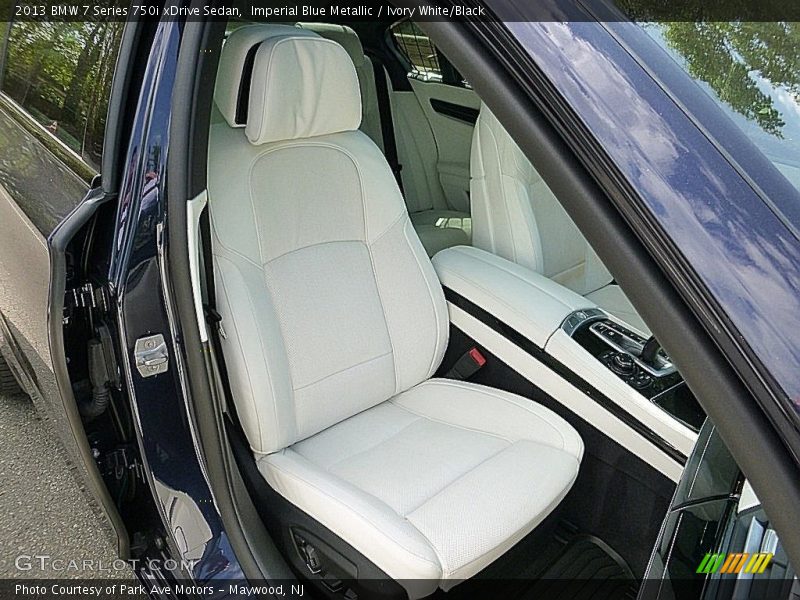 Imperial Blue Metallic / Ivory White/Black 2013 BMW 7 Series 750i xDrive Sedan