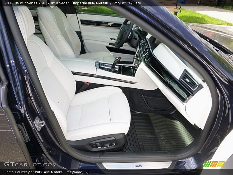 Imperial Blue Metallic / Ivory White/Black 2013 BMW 7 Series 750i xDrive Sedan