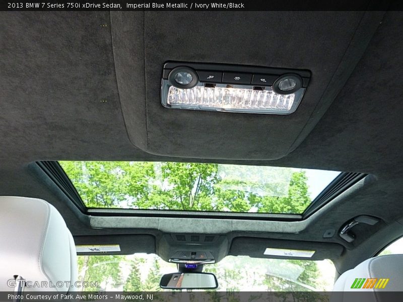 Imperial Blue Metallic / Ivory White/Black 2013 BMW 7 Series 750i xDrive Sedan