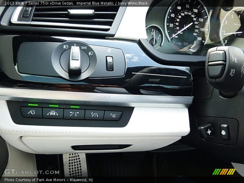 Imperial Blue Metallic / Ivory White/Black 2013 BMW 7 Series 750i xDrive Sedan