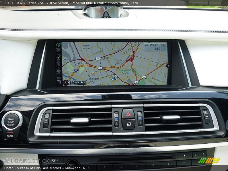 Imperial Blue Metallic / Ivory White/Black 2013 BMW 7 Series 750i xDrive Sedan