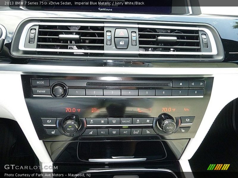Imperial Blue Metallic / Ivory White/Black 2013 BMW 7 Series 750i xDrive Sedan