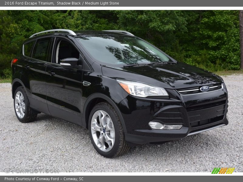 Shadow Black / Medium Light Stone 2016 Ford Escape Titanium