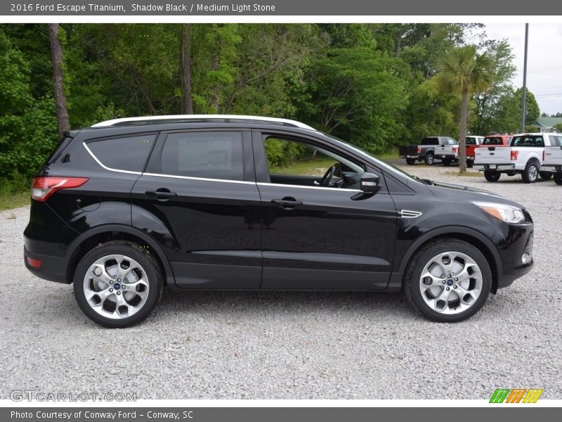 Shadow Black / Medium Light Stone 2016 Ford Escape Titanium