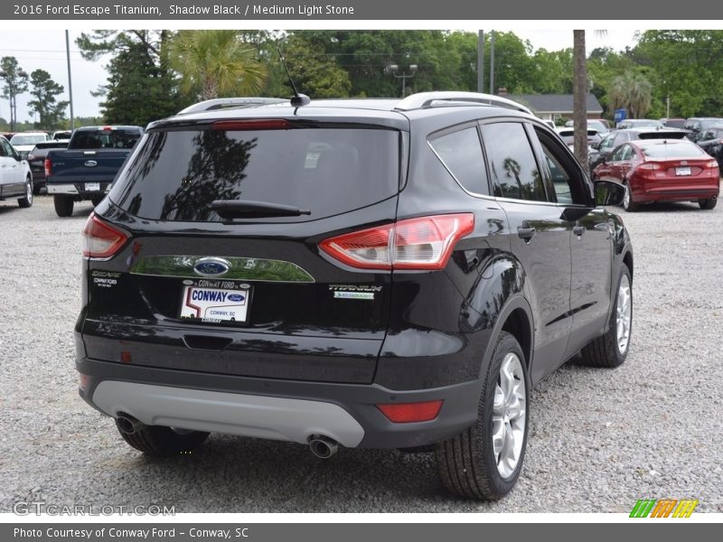 Shadow Black / Medium Light Stone 2016 Ford Escape Titanium