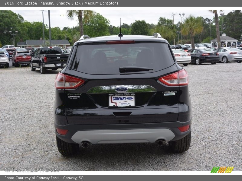 Shadow Black / Medium Light Stone 2016 Ford Escape Titanium