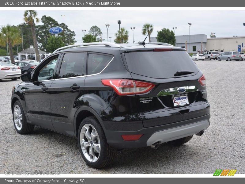 Shadow Black / Medium Light Stone 2016 Ford Escape Titanium