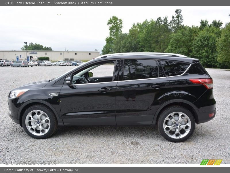 Shadow Black / Medium Light Stone 2016 Ford Escape Titanium
