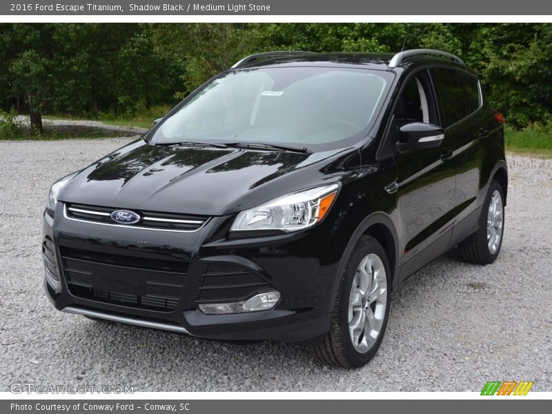 Shadow Black / Medium Light Stone 2016 Ford Escape Titanium