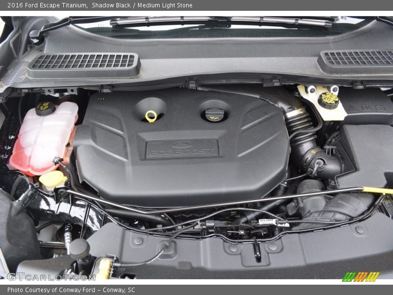 Shadow Black / Medium Light Stone 2016 Ford Escape Titanium
