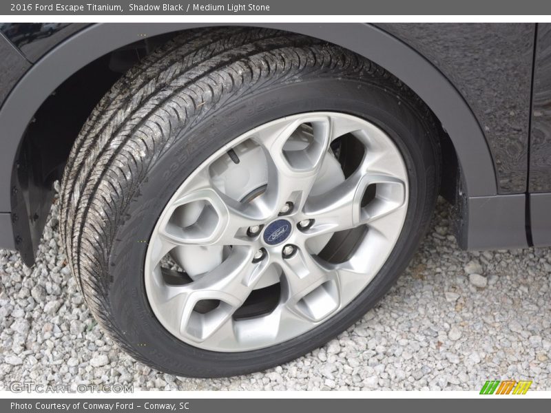 Shadow Black / Medium Light Stone 2016 Ford Escape Titanium