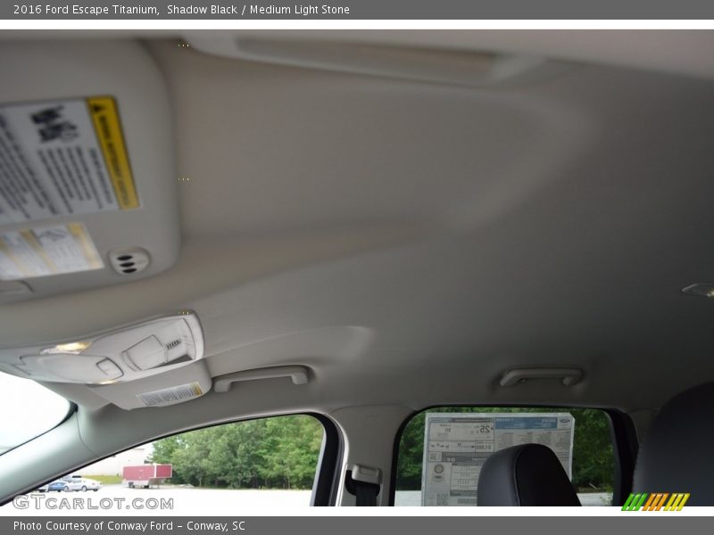Shadow Black / Medium Light Stone 2016 Ford Escape Titanium