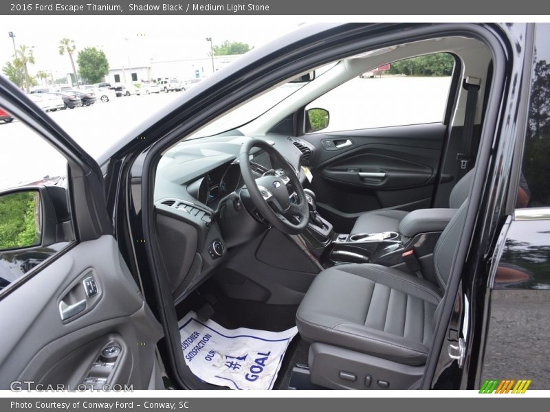 Shadow Black / Medium Light Stone 2016 Ford Escape Titanium