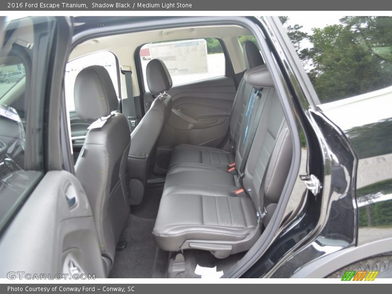 Shadow Black / Medium Light Stone 2016 Ford Escape Titanium
