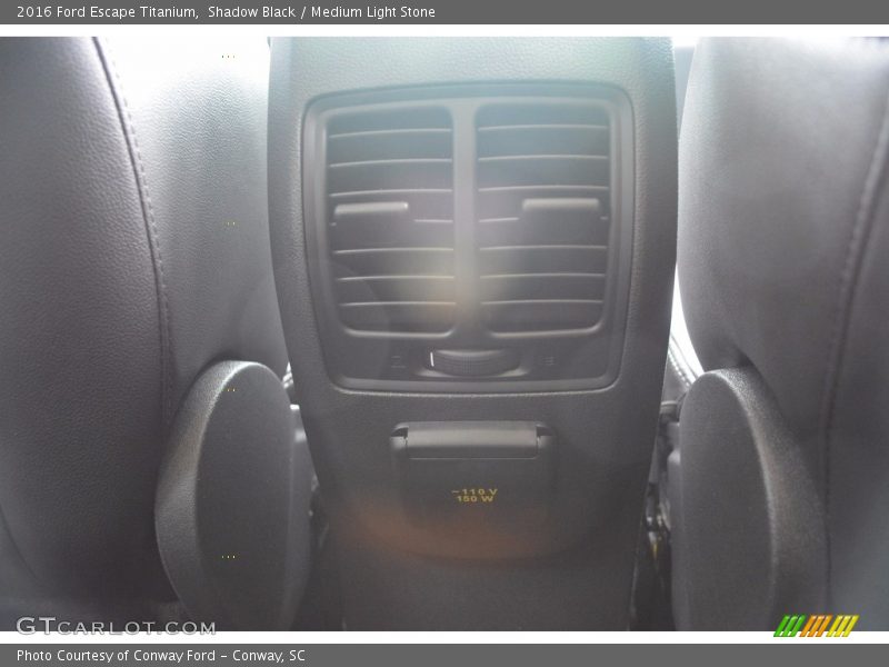 Shadow Black / Medium Light Stone 2016 Ford Escape Titanium