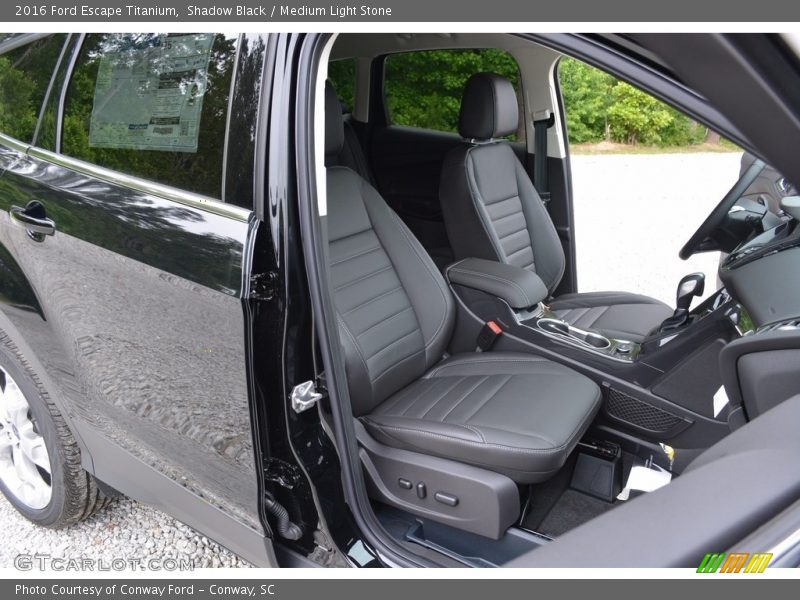 Shadow Black / Medium Light Stone 2016 Ford Escape Titanium
