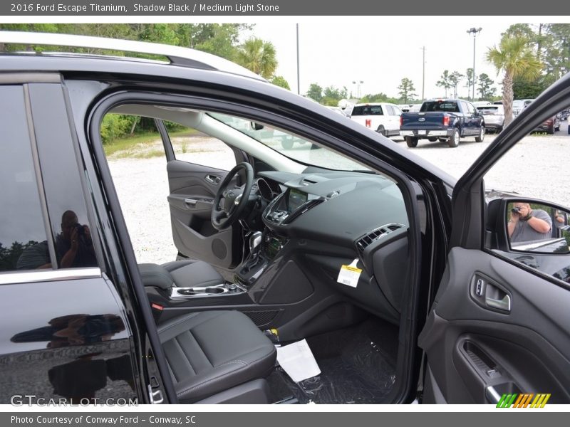 Shadow Black / Medium Light Stone 2016 Ford Escape Titanium