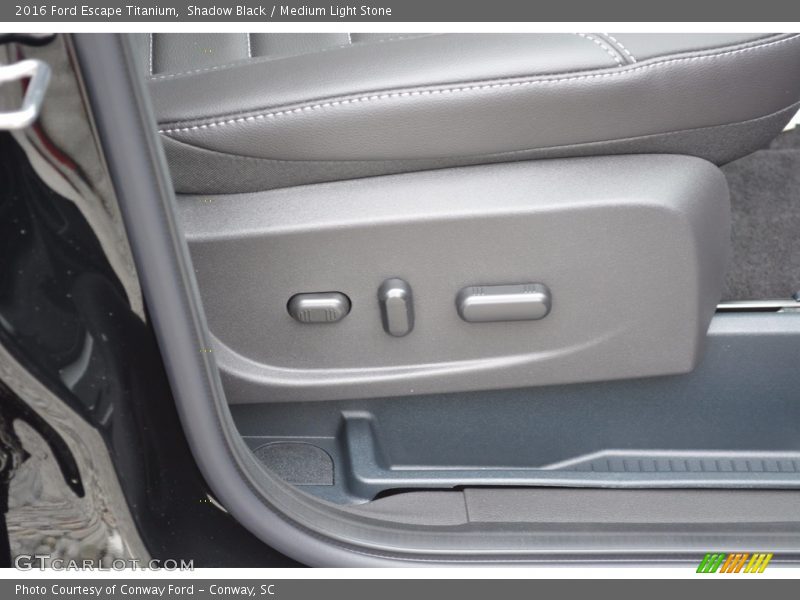 Shadow Black / Medium Light Stone 2016 Ford Escape Titanium