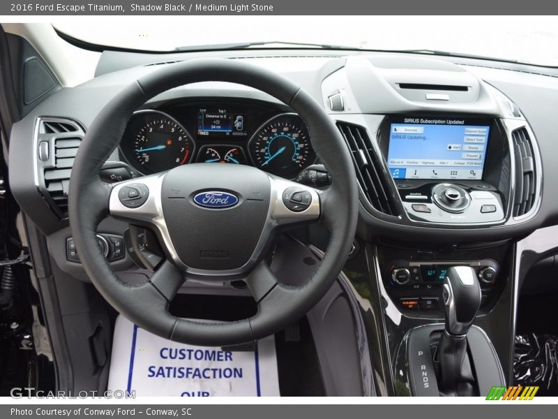 Shadow Black / Medium Light Stone 2016 Ford Escape Titanium