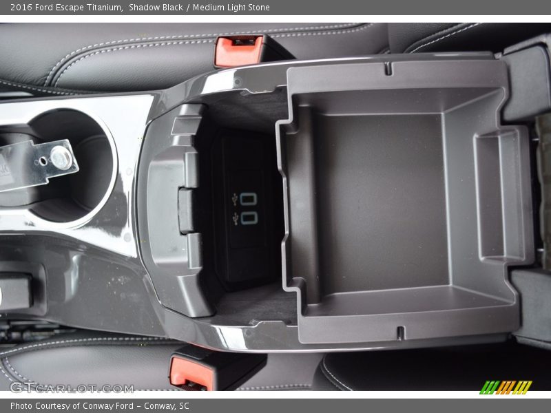 Shadow Black / Medium Light Stone 2016 Ford Escape Titanium