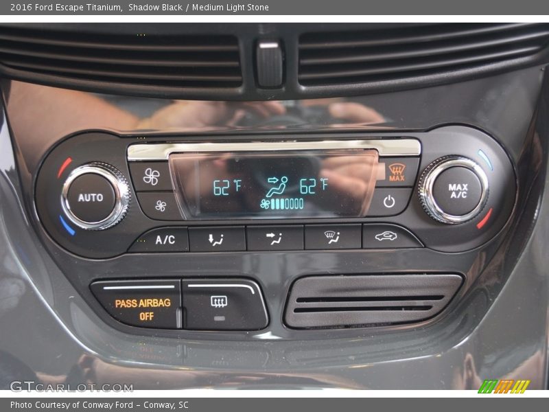 Shadow Black / Medium Light Stone 2016 Ford Escape Titanium