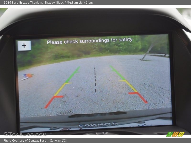 Shadow Black / Medium Light Stone 2016 Ford Escape Titanium