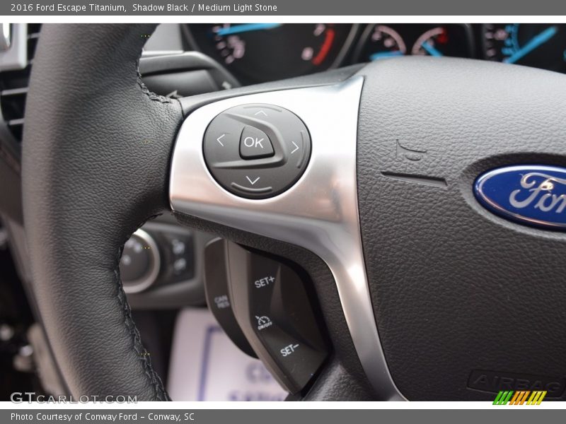 Shadow Black / Medium Light Stone 2016 Ford Escape Titanium