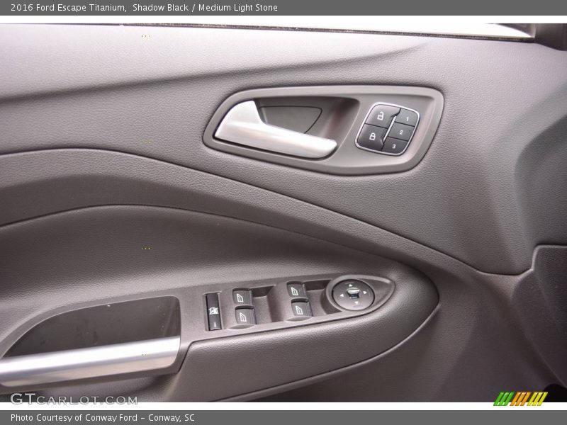 Shadow Black / Medium Light Stone 2016 Ford Escape Titanium