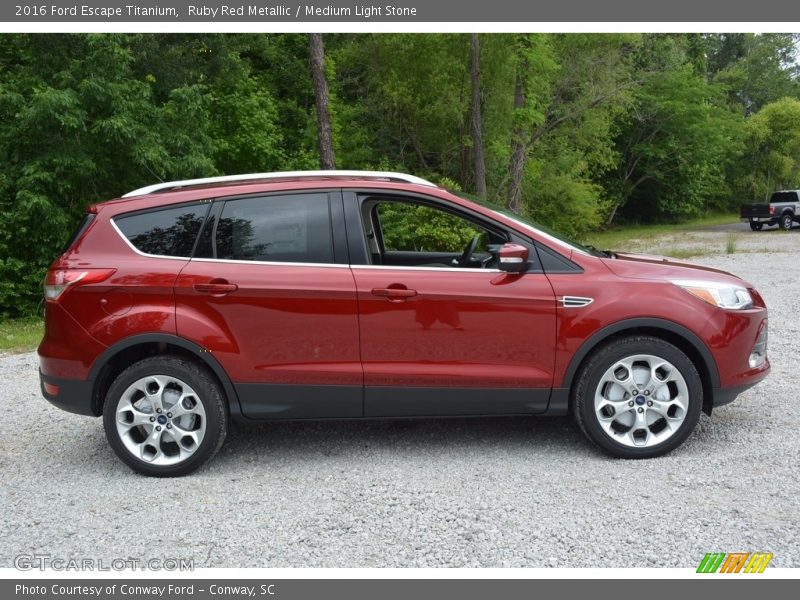 Ruby Red Metallic / Medium Light Stone 2016 Ford Escape Titanium