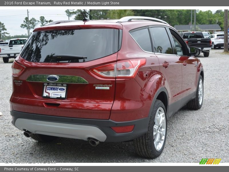 Ruby Red Metallic / Medium Light Stone 2016 Ford Escape Titanium