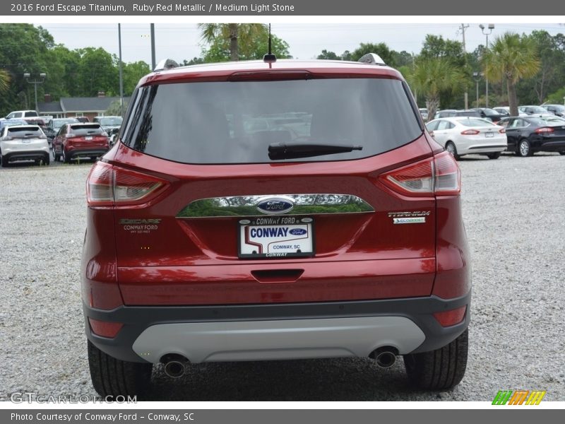 Ruby Red Metallic / Medium Light Stone 2016 Ford Escape Titanium
