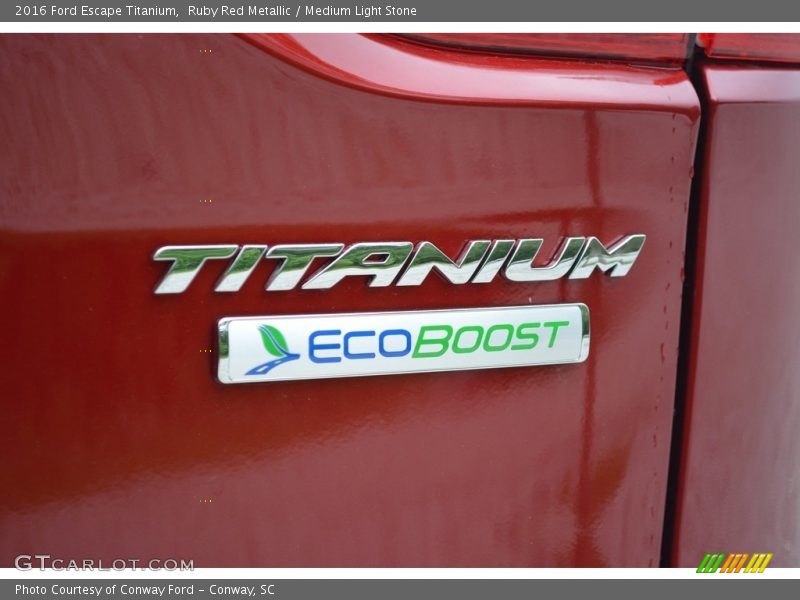 Ruby Red Metallic / Medium Light Stone 2016 Ford Escape Titanium