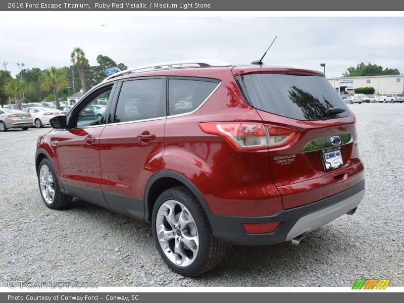 Ruby Red Metallic / Medium Light Stone 2016 Ford Escape Titanium