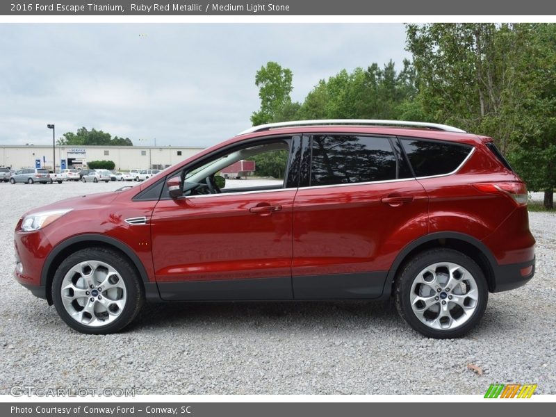 Ruby Red Metallic / Medium Light Stone 2016 Ford Escape Titanium