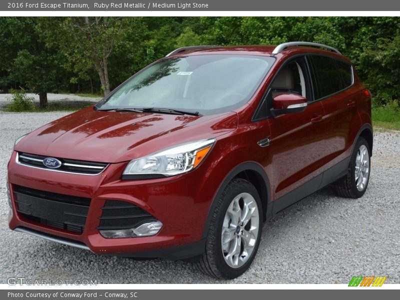 Ruby Red Metallic / Medium Light Stone 2016 Ford Escape Titanium