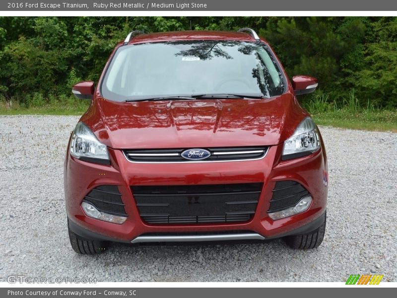 Ruby Red Metallic / Medium Light Stone 2016 Ford Escape Titanium