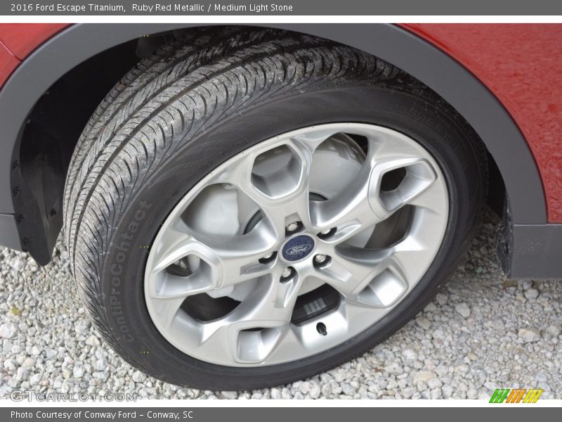 Ruby Red Metallic / Medium Light Stone 2016 Ford Escape Titanium