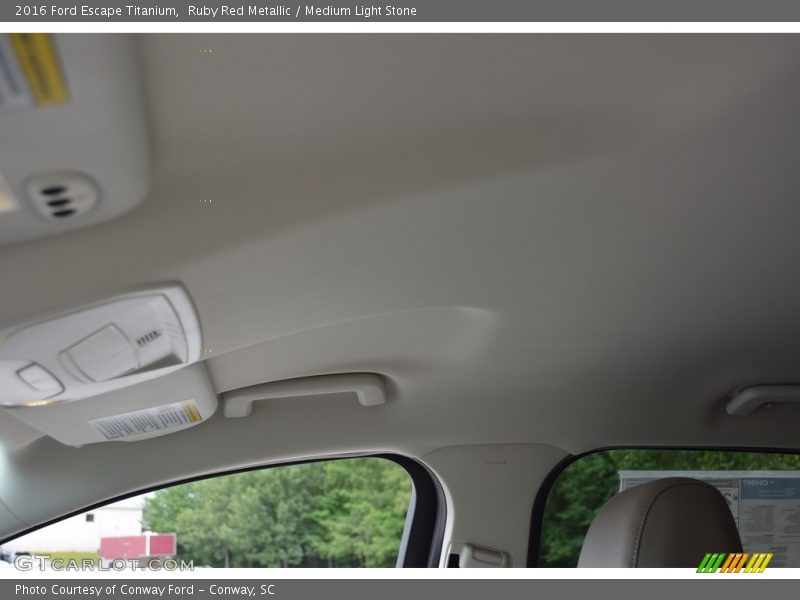 Ruby Red Metallic / Medium Light Stone 2016 Ford Escape Titanium