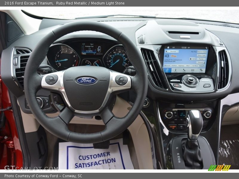 Ruby Red Metallic / Medium Light Stone 2016 Ford Escape Titanium
