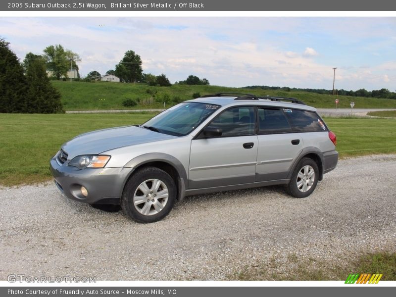 Brilliant Silver Metallic / Off Black 2005 Subaru Outback 2.5i Wagon