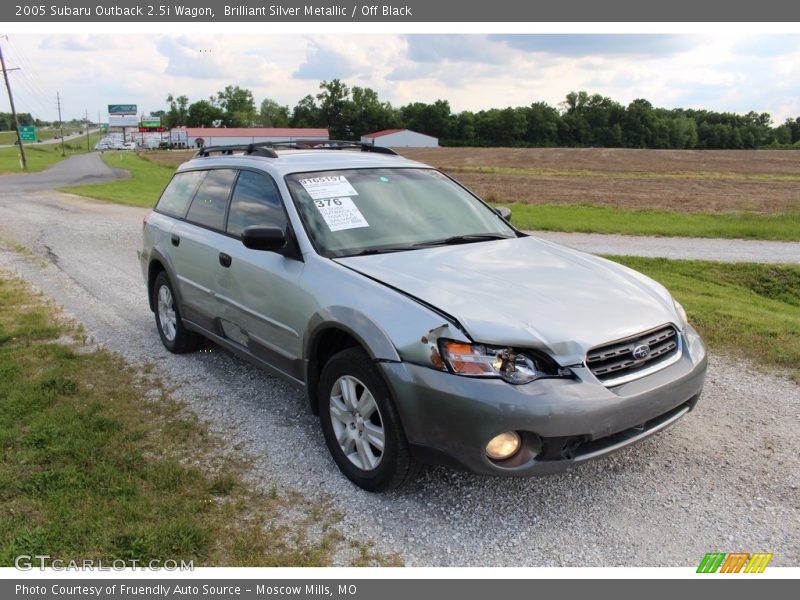 Brilliant Silver Metallic / Off Black 2005 Subaru Outback 2.5i Wagon