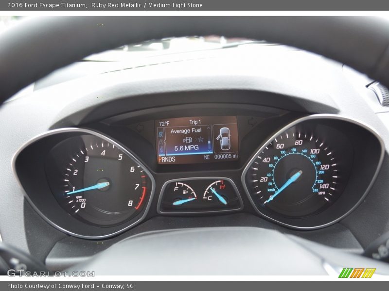 Ruby Red Metallic / Medium Light Stone 2016 Ford Escape Titanium