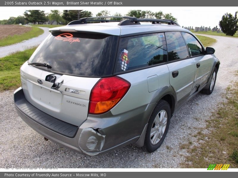 Brilliant Silver Metallic / Off Black 2005 Subaru Outback 2.5i Wagon