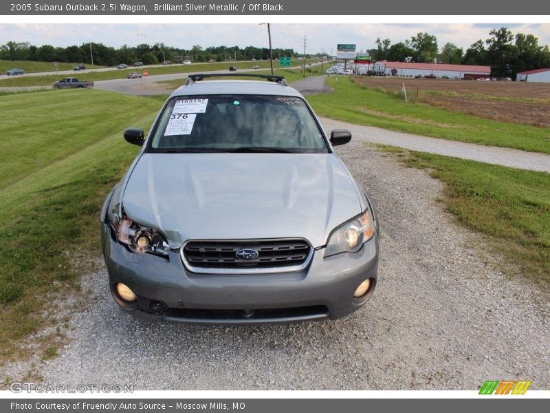 Brilliant Silver Metallic / Off Black 2005 Subaru Outback 2.5i Wagon