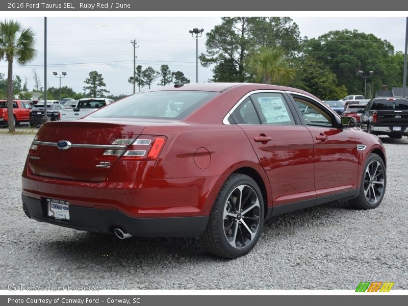 Ruby Red / Dune 2016 Ford Taurus SEL