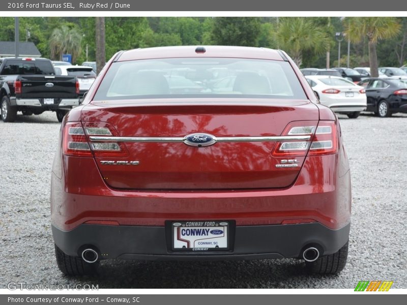Ruby Red / Dune 2016 Ford Taurus SEL