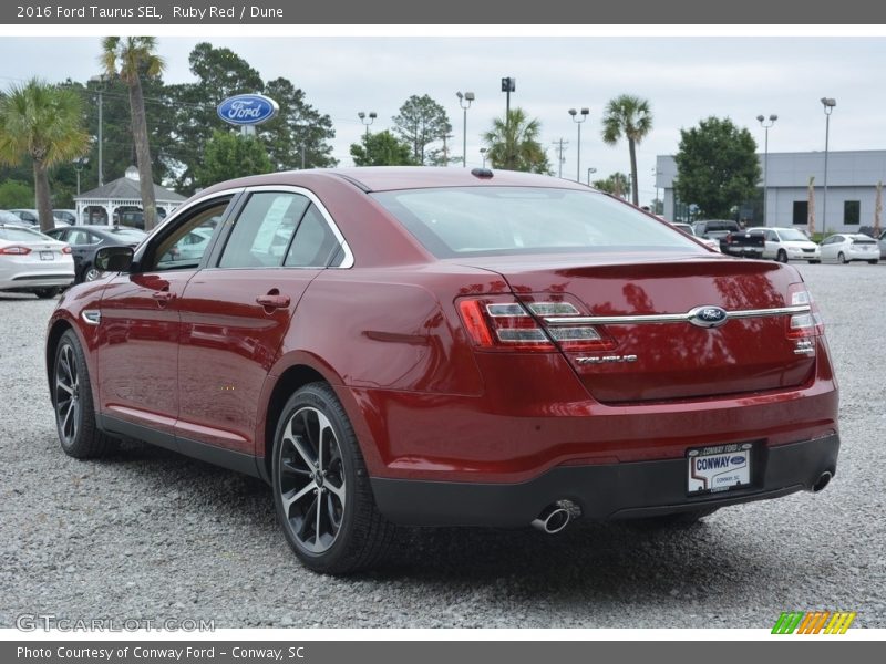 Ruby Red / Dune 2016 Ford Taurus SEL